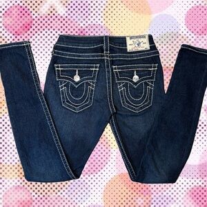 Y2K Vintage white stitch True Religion Skinny Jeans 💕
